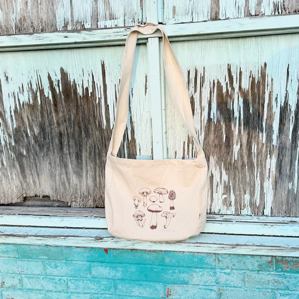 Mushroom Crossbody tote bag in College Station-Tattoo-Studio