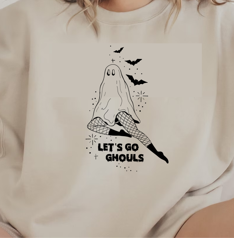 Let's Go Ghouls - Cozy Halloween Crewneck Sweatshirt