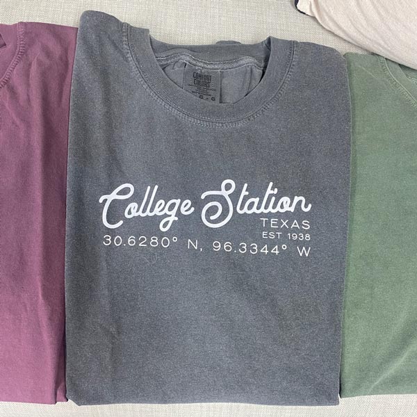 College Station T Shirt Comfort Colors