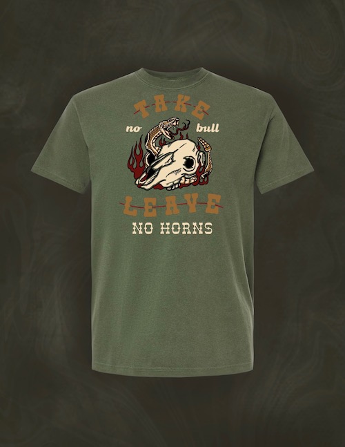 Take no Bull - Leave no Horns - Comfort Colors Tee - Garment-Dyed Heavyweight T-Shirt